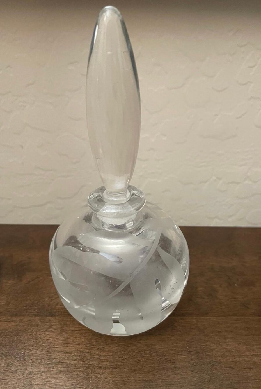 Vintage Crystal Glass perfume decanter